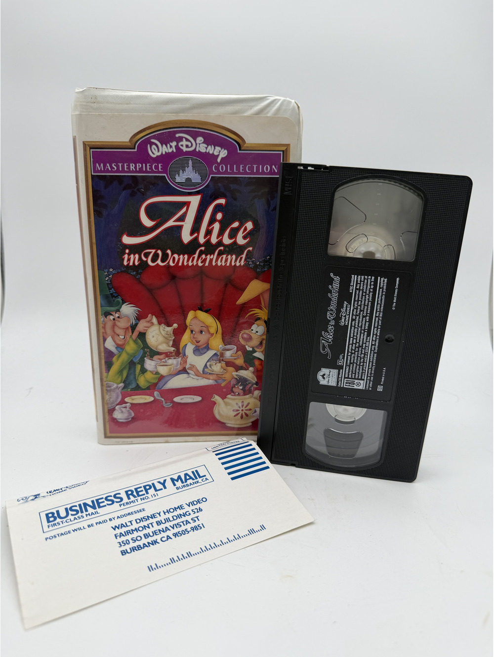 Walt Disney Masterpiece Collection Alice in Wonderland VHS Tape
